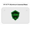 4 X 7 Aluminum License Plate  Thumbnail