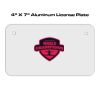 4 X 7 Aluminum License Plate  Thumbnail