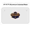 4 X 7 Aluminum License Plate  Thumbnail