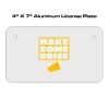 4 X 7 Aluminum License Plate  Thumbnail