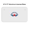 4 X 7 Aluminum License Plate  Thumbnail