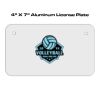 4 X 7 Aluminum License Plate  Thumbnail