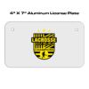 4 X 7 Aluminum License Plate  Thumbnail