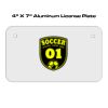 4 X 7 Aluminum License Plate  Thumbnail