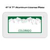 4 X 7 Aluminum License Plate  Thumbnail