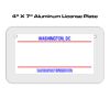 4 X 7 Aluminum License Plate  Thumbnail