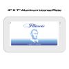 4 X 7 Aluminum License Plate  Thumbnail