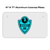 4 X 7 Aluminum License Plate  Thumbnail