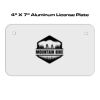 4 X 7 Aluminum License Plate  Thumbnail