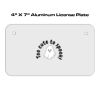 4 X 7 Aluminum License Plate  Thumbnail