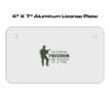 4 X 7 Aluminum License Plate  Thumbnail