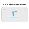4 X 7 Aluminum License Plate  Thumbnail