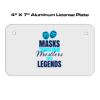 4 X 7 Aluminum License Plate  Thumbnail