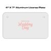 4 X 7 Aluminum License Plate  Thumbnail