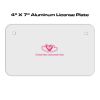4 X 7 Aluminum License Plate  Thumbnail