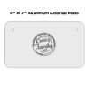 4 X 7 Aluminum License Plate  Thumbnail