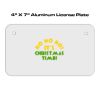 4 X 7 Aluminum License Plate  Thumbnail
