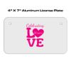 4 X 7 Aluminum License Plate  Thumbnail