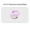 4 X 7 Aluminum License Plate  Thumbnail