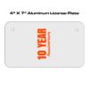 4 X 7 Aluminum License Plate  Thumbnail
