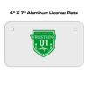 4 X 7 Aluminum License Plate  Thumbnail
