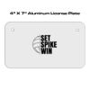 4 X 7 Aluminum License Plate  Thumbnail