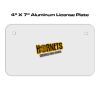 4 X 7 Aluminum License Plate  Thumbnail