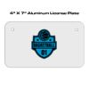 4 X 7 Aluminum License Plate  Thumbnail