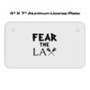 4 X 7 Aluminum License Plate  Thumbnail