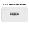 4 X 7 Aluminum License Plate  Thumbnail