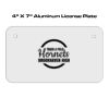 4 X 7 Aluminum License Plate  Thumbnail