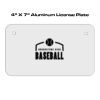 4 X 7 Aluminum License Plate  Thumbnail