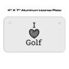 4 X 7 Aluminum License Plate  Thumbnail
