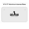 4 X 7 Aluminum License Plate  Thumbnail