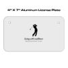 4 X 7 Aluminum License Plate  Thumbnail