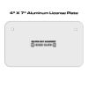 4 X 7 Aluminum License Plate  Thumbnail