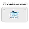 4 X 7 Aluminum License Plate  Thumbnail
