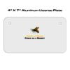 4 X 7 Aluminum License Plate  Thumbnail