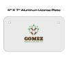 4 X 7 Aluminum License Plate  Thumbnail