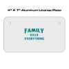4 X 7 Aluminum License Plate  Thumbnail