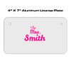 4 X 7 Aluminum License Plate  Thumbnail