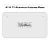 4 X 7 Aluminum License Plate  Thumbnail