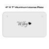 4 X 7 Aluminum License Plate  Thumbnail