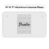 4 X 7 Aluminum License Plate  Thumbnail