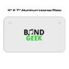 4 X 7 Aluminum License Plate  Thumbnail