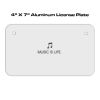 4 X 7 Aluminum License Plate  Thumbnail