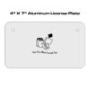 4 X 7 Aluminum License Plate  Thumbnail