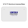 4 X 7 Aluminum License Plate  Thumbnail