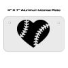 4 X 7 Aluminum License Plate  Thumbnail