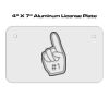 4 X 7 Aluminum License Plate  Thumbnail